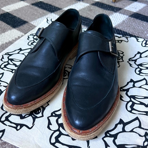 Freda Salvador Dig Buckle Oxford Leather Shoes sz7 - Picture 1 of 11